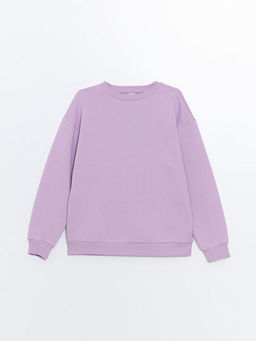 Bisiklet Yaka K?z ?ocuk Sweatshirt