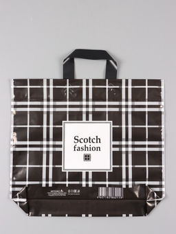 Цена за 25 шт. Пакет "Скотч", полиэтиленовый с петлевой ручкой, 40 х 36 + 3 см, 110 мкм