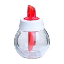 Сахарница с дозатором 180мл (стекло, пластик) (80736)