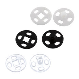 Кнопка пришивная Gamma PKL-10 пластик d 10 мм 10 шт. №02 черный