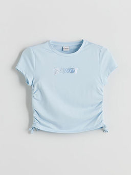 Bisiklet Yaka K?z ?ocuk Ti??rt