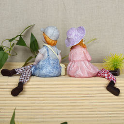 Фигурка Мальчик/Девочка висячие ножки 2 штуки набор / 2003 /уп 96/ - Галеонтрейд фото 4