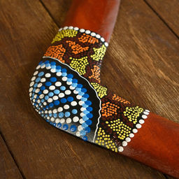 Сувенир Бумеранг с точечной росписью коричневый 40х7х1 см МИКС - Simaland фото 3