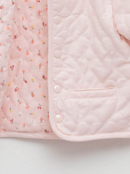 Bisiklet Yaka Uzun Kollu K?z Bebek ?ift Tarafl? Ceket - Waikiki фото 3