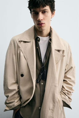 OVERSIZE FIT TRENCH COAT - Zara фото 6