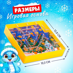 Настольная игра Новогодний лабиринт, 1 игрок, 3+