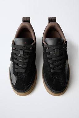 LEATHER SNEAKERS - Zara фото 5