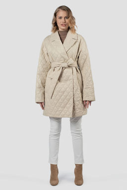 01-12195 Пальто женское демисезонное (пояс)