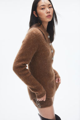 Jersey en mezcla de mohair con cuello - H&m фото 4