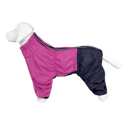 Дождевик для собаки породы Немецкая овчарка, фуксия лн26ос