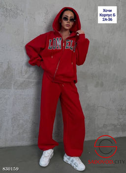 Костюм теплый на велюре женский