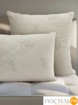 Подушка стеганая Classic by T ВОСТОК хлопок /вербл.шер./полиэф.вол.