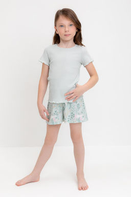К 1596/серое небо,лесная тайна пижама для дев