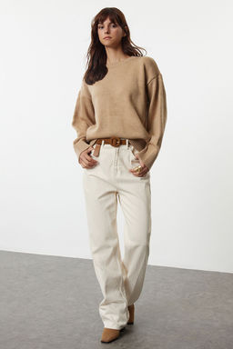 Vizon Genis Kal?p Yumusak Dokulu Triko Kazak TWOAW25KZ00126 - Trendyolmilla фото 2