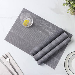 Набор салфеток сервировочных Доляна Дерево, 4 шт, 4530 см, цвет серый