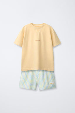 6-14/ PIJAMA COMBINADO RAYAS / Amarillo - Zara фото 2