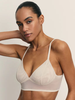 Бюстгальтер без косточек из сетки / Zarina  фото 4