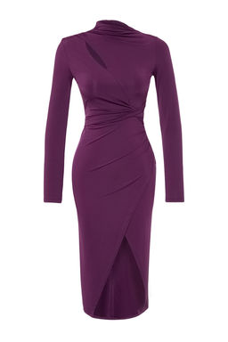 Murdum Vucuda Oturan Orme Pencere/Cut Out Detayl? S?k Abiye Elbise TPRAW24EL00143 - Trendyolmilla фото 7