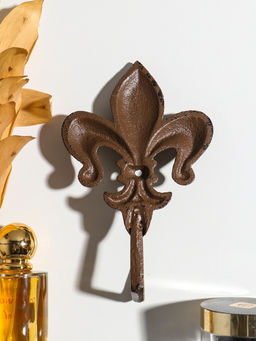 Крючок декоративный чугун "Геральдическая лилия" 17,5х11х4,2 см