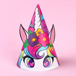 Цена за 6 шт. Колпак с ушками "Единорог", Минни Маус и Единорог