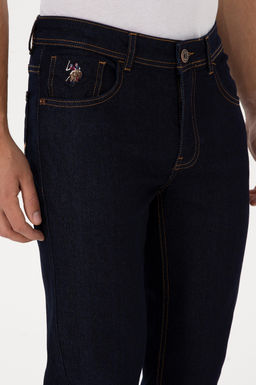 Erkek Koyu Mavi Straight Fit Jean Pantolon