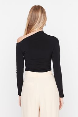 TRENDYOLMILLA Tas Slim C?tc?tl? Asimetrik Yaka Esnek Orme Body TWOAW22BD0178  фото 5