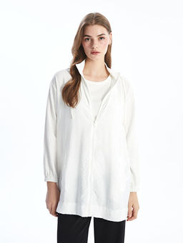 Kap??onlu D?z Oversize Kad?n Tunik