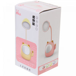 Цена за 2 шт. Настольная лампа "Sweet - Котёнок" 9*22.5 см LED, USB 3w 5v, Розовый