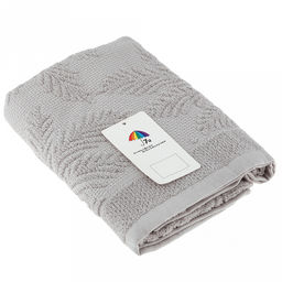 Полотенце махровое "Экзотика" 50х90см, хлопок 100%, серый (Китай)