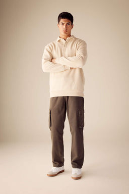 Брюки прямого кроя с нормальной талией и нормальной талией - Defacto фото 2