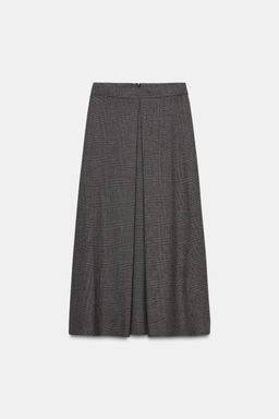 HOUNDSTOOTH MIDI LAYERED SKIRT - Zara фото 7