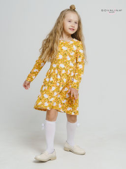 Платье Эля кролики на желтом - Sovalina фото 6