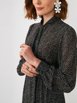 Платье шифон резинка+галстук