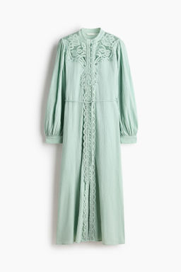 Vestido de algod?n con detalles de encaje - H&m фото 3