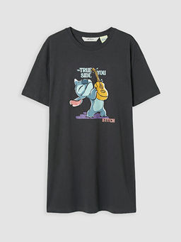 Stitch Bask?l? Kad?n Gecelik