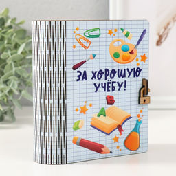 Копилка-книга для денег «За хорошую учебу», для купюр, монет, 14×12×5 см