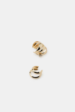 PACK PENDIENTES TRIPLE ARO EARCUFF / Dorado - Zara фото 4