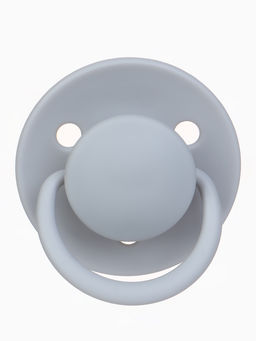 Соски-пустышки, от 6 мес., латекс, классические, в контейнере, набор из 2 шт., серый/серо-синий, M&B