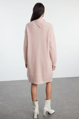 TRENDYOLMILLA Tas Mini Triko Yumusak Dokulu Devrik Yaka Elbise TWOAW25EL00020  фото 5