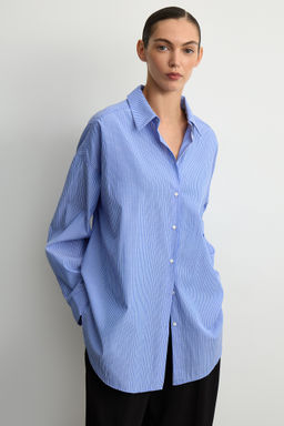 Рубашка оверсайз в полоску - Mollis фото 3