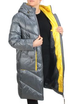 YM 2119 GRAY/BLUE Куртка зимняя женская MAYYIYA (200 гр. холлофайбера) - Fashion фото 6