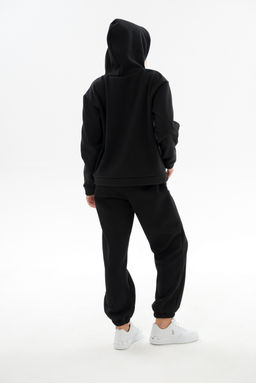 Костюм женский из футера 3х нит.начес Вектор черный - Амадэль фото 8