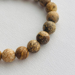 Браслет Яшма песочная 17,5 см