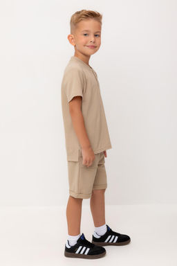 Crockid _ КР 400642/темно-бежевый к534 шорты для мал фото 3