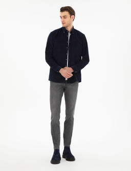Lacivert Regular Fit Uzun Kollu G_mlek - Pierre cardin фото 4