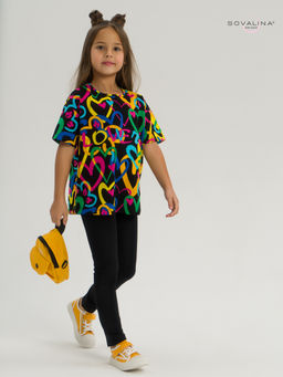 Костюм Мун яркие сердца-черный - Sovalina фото 13