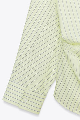 OVERSIZE STRIPED POPLIN SHIRT - Zara фото 20