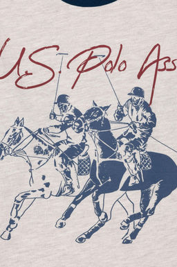 Пижамный комплект бежевого меланжевого цвета для мальчика Неожиданная скидка в корзине - U.s. polo assn фото 6