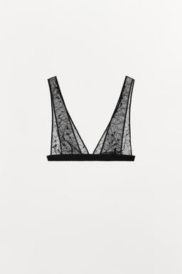 LACE TRIANGLE BRALETTE - Zara фото 6