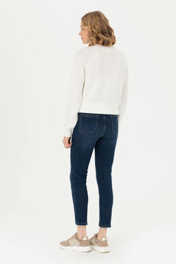 Женщина темно -голубые джинсовые брюки Скюрная скидка в корзине - U.s. polo assn фото 4